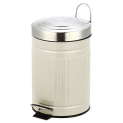 Waste bin beige steel 3 litres SKANDI Bisk