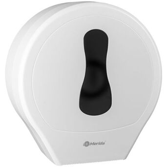 Pojemnik na papier toaletowy Merida ONE Midi plastik biało - czarny