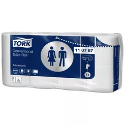 Toaletný papier Tork Advanced 8 roliek 2 vrstvy 30 m priemer 10,3 cm biela makulatura