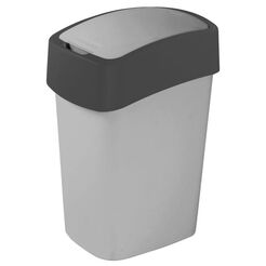Cubo de reciclaje de 50 litros Curver FLIP BIN de plástico gris