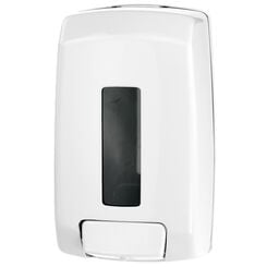 Dispensador de jabón colgante INOVA 1000 ml, plástico blanco ABS