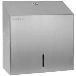 Dispensador de toallas de papel Sanitario Afilado Maxi, acero inoxidable mate