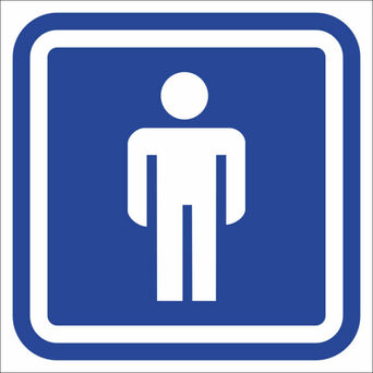 Marking toilets - toilet MALE