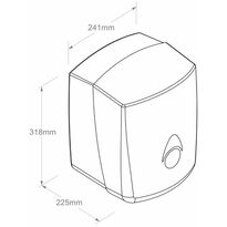 Dozujący pojedyncze listki pojemnik na ręczniki jednorazowe w roli MAXI