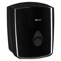 Spender für Papiertücher in der Rolle Merida COMO, schwarzer Kunststoff