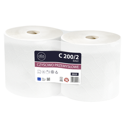 Čistiace papierové priemyselné zvitky Lamix Ellis Professional 2 ks 2 vrstvy 190 m biela celulóza