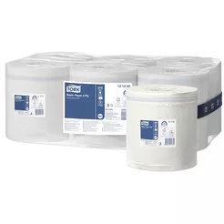 Viacúčelová papierová utierka Tork Basic Cfeed M2 6 ks 121,5 m, 2 vrstvy, biela recyklácia