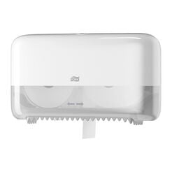 Držiak na toaletný papier 2 rolky Tork, biele ABS plast