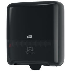 Spender für Tork Matic Papierhandtücher in schwarzer Kunststoffrolle