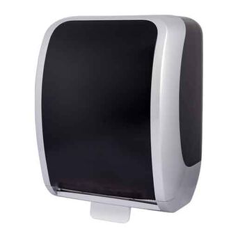 Dispenser na papírové ručníky v roli COSMOS autocut JM-Metzger plastový černo-stříbrný