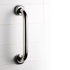 Sprchový držák jednoduchý fi 25 25 cm PRO Bisk lesklá ocel