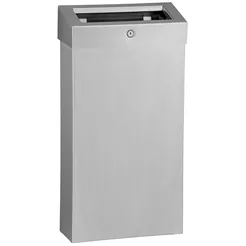 15 liter trash can MERIDA STELLA SLIM COMBO matte steel