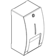 Uchwyt na papier toaletowy Ø max 120 mm z rolką zapasową STRATOS - rys.1