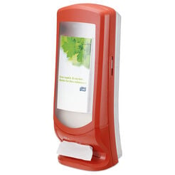 Vertical napkin dispenser Tork Xpressnap capacity 1100 pcs red ABS plastic