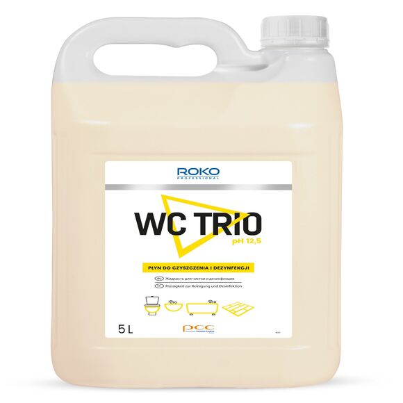 Čistiaci a dezinfekčný prostriedok na toalety Roko PROFESSIONAL WC TRIO 5 litrov