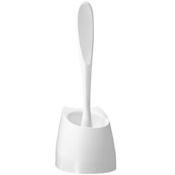 Stojící kartáč na WC Bisk ATHENA bílý plast