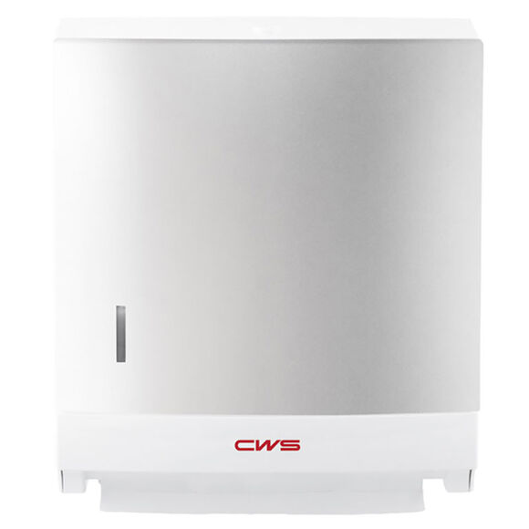 Podajnik do ręczników papierowych składanych srebrny