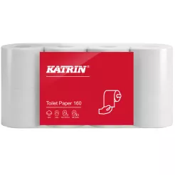 Papier toaletowy Katrin Toilet 8 rolek 2 warstwy 18 m biała celuloza