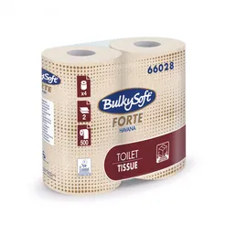 Papier toaletowy standardowa rolka BULKYSOFT HAVANA FORTE 2 warstwy 52,5 m worek 40 szt.