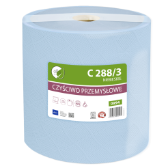 Paño de papel industrial en rollo Lamix Ellis Ecoline 288 m 3 capas papel reciclado azul