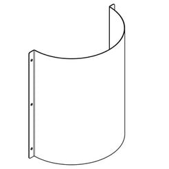 Siphonabdeckung für Urinal KWC