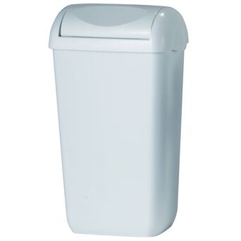 Cubo de basura de 23 litros Sanitario de plástico blanco