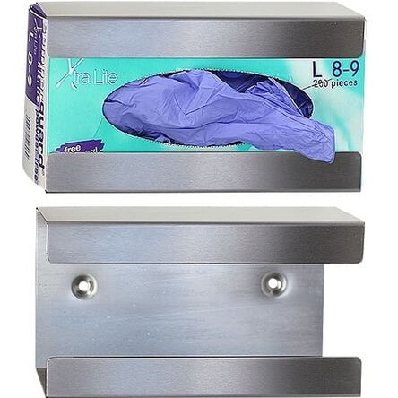 Wall-mounted holder for 200 pieces of disposable gloves box, stainless steel matte