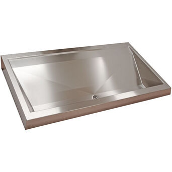 Franke PRESTIGE series steel washbasin 1400 × 150 × 570 mm