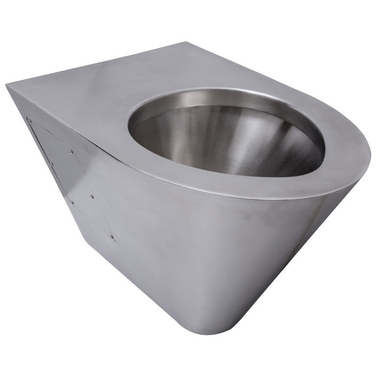Wall mounted stainless steel toilet bowl matt