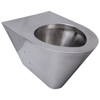 Hängende WC-Schüssel Faneco aus mattem Stahl