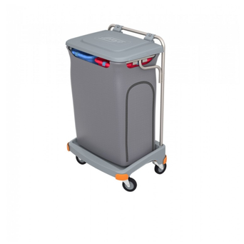 Double waste bin 2 x 70 l with a protective bag of 140 l and a Splast cover.