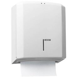 Katrin ZZ M paper towel dispenser, white steel