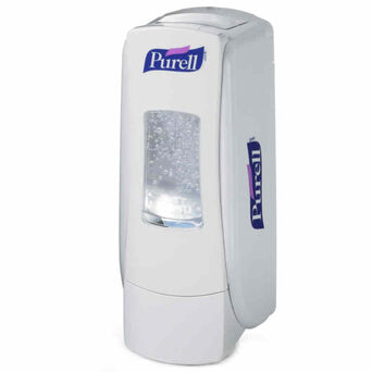 Dispensador de desinfectante de manos Purell ADX de 0.7 litros, plástico blanco