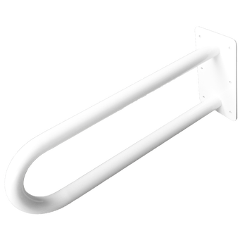 Držák pro invalidy umyvadlový stojící na dlaždici o průměru 32 cm, 50 cm Faneco ocel bílá