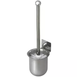 Sanitario wall-mounted toilet brush, matte stainless steel