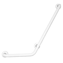 Rohový madlo do vane pravé Faneco ⌀ 32 mm, 80 × 40 cm, oceľ biela