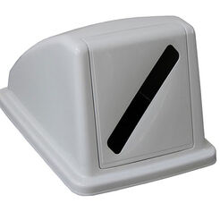 Pokrywa kosza do segregacji papieru 60 litrów Merida, szary plastik