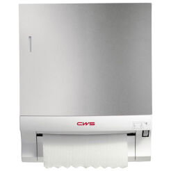 Podajnik na ręczniki papierowe w rolce CWS Hygiene, srebrne tworzywo ABS