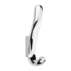 Double bathroom hanger found in chrome.