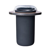 Pojemnik na szczoteczki czarny