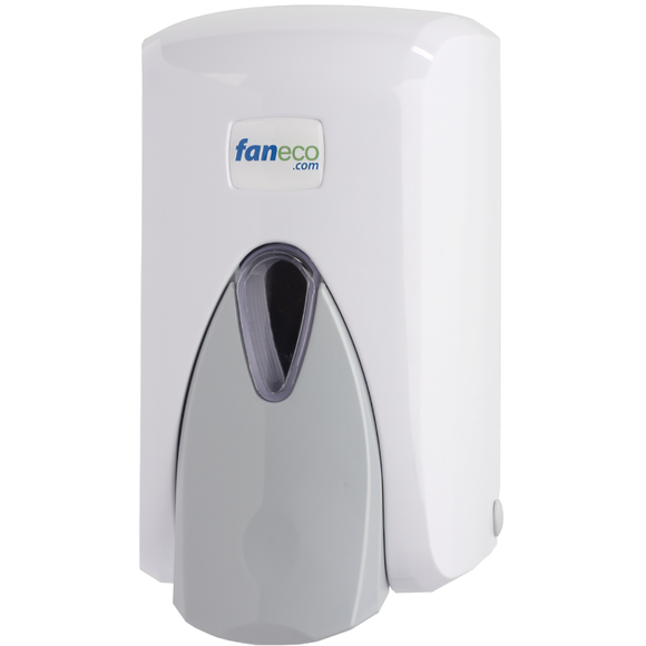 Dozownik do mydła w płynie Faneco POP 500 ml, białe tworzywo ABS
