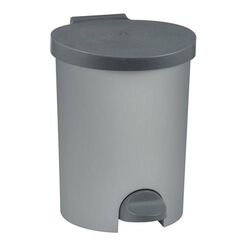 Cubo de basura de 15 litros de plástico Curver gris