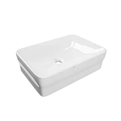 Lavabo cuadrado sobre encimera KWC QUADRO top