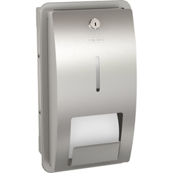 Toilet paper holder Ø max 140 mm with a roll up – Recessed STRATOS