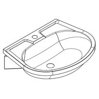 Umywalka stalowa pojedyncza ANIMA 