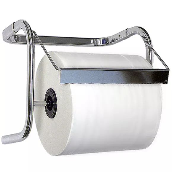 Soporte de papel de limpieza en rollo de pared Bulkysoft, aluminio cromado