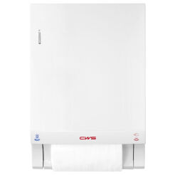 Dispensador automático de toallas de papel en rollo CWS boco plastik blanco