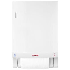Automatic cotton towel dispenser CWS Hygiene, white ABS plastic