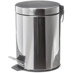 Trash can stainless steel 5 litres