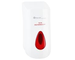 Desinfektionsmittelspender Merida TOP 1000 ml, weiß-rot ABS-Kunststoff